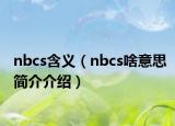 nbcs含義（nbcs啥意思簡(jiǎn)介介紹）