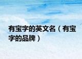 有寶字的英文名（有寶字的品牌）
