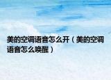 美的空調(diào)語音怎么開（美的空調(diào)語音怎么喚醒）
