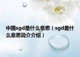 中國(guó)sgd是什么意思（sgd是什么意思簡(jiǎn)介介紹）