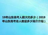 19年山東高考人數(shù)大約多少（2019年山東高考總?cè)藬?shù)是多少簡介介紹）