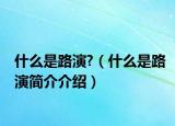 什么是路演?（什么是路演簡介介紹）