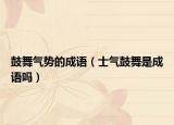 鼓舞氣勢(shì)的成語（士氣鼓舞是成語嗎）