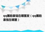 qq黑臉表情在哪里發(fā)（qq黑臉表情在哪里）
