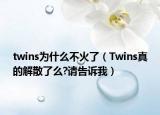 twins為什么不火了（Twins真的解散了么?請(qǐng)告訴我）