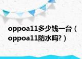 oppoa11多少錢一臺(tái)（oppoa11防水嗎?）