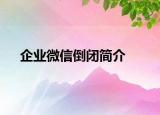 企業(yè)微信倒閉簡(jiǎn)介