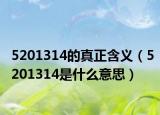 5201314的真正含義（5201314是什么意思）