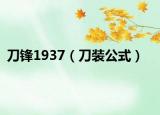 刀鋒1937（刀裝公式）