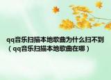 qq音樂掃描本地歌曲為什么掃不到（qq音樂掃描本地歌曲在哪）