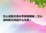 王心凌姚元浩分手原因揭秘（王心凌和姚元浩是什么關(guān)系）