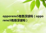opporeno5有懸浮球嗎（opporeno5有懸浮球嗎）