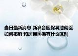 當(dāng)日最新消息 新農(nóng)合醫(yī)保異地就醫(yī)如何報(bào)銷 和居民醫(yī)保有什么區(qū)別