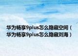 華為暢享9plus怎么隱藏空間（華為暢享9plus怎么隱藏劉海）