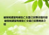 被保姆遺留電梯墜亡女童已安葬詳細(xì)內(nèi)容 被保姆遺留電梯墜亡女童已安葬具體介紹