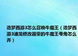 造夢(mèng)西游3怎么召喚牛魔王（造夢(mèng)西游3迪龍修改器里的牛魔王號(hào)角怎么弄）