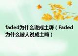 faded為什么說成土嗨（Faded為什么被人說成土嗨）