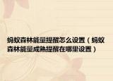 螞蟻森林能量提醒怎么設(shè)置（螞蟻森林能量成熟提醒在哪里設(shè)置）