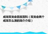 成龍雙龍會百度百科（雙龍會兩個成龍怎么演的簡介介紹）
