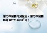 烤肉碳烤和電烤區(qū)別（烤肉碳烤和電烤有什么本質(zhì)區(qū)別）