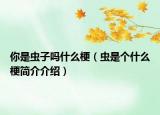 你是蟲子嗎什么梗（蟲是個(gè)什么梗簡介介紹）