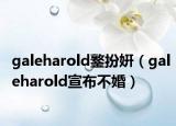 galeharold鐜扮姸（galeharold宣布不婚）