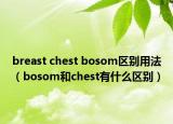 breast chest bosom區(qū)別用法（bosom和chest有什么區(qū)別）