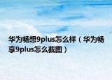 華為暢想9plus怎么樣（華為暢享9plus怎么截圖）