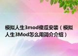 模擬人生3mod傻瓜安裝（模擬人生3Mod怎么用簡介介紹）