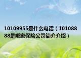 10109955是什么電話（10108888是哪家保險(xiǎn)公司簡介介紹）