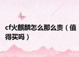 cf火麒麟怎么那么貴（值得買(mǎi)嗎）