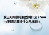 演王陽明的電視劇叫什么（Sunny王陽明演過什么電視劇）