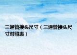 三通管接頭尺寸（三通管接頭尺寸對照表）