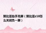 努比亞抬手亮屏（努比亞z18怎么關(guān)閉負(fù)一屏）