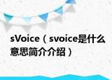 sVoice（svoice是什么意思簡介介紹）