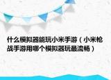 什么模擬器能玩小米手游（小米槍戰(zhàn)手游用哪個模擬器玩最流暢）