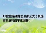 11款景逸油耗怎么那么大（景逸真實(shí)油耗請車主回答）