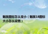 魅族圖標怎么變小（魅族18圖標大小怎么設(shè)置）