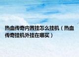 熱血傳奇內(nèi)置掛怎么掛機(jī)（熱血傳奇掛機(jī)外掛在哪買）