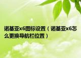 諾基亞x6圖標(biāo)設(shè)置（諾基亞x6怎么更換導(dǎo)航欄位置）