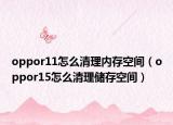oppor11怎么清理內(nèi)存空間（oppor15怎么清理儲存空間）