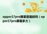 oppor17pro屏幕容易碎嗎（oppor17pro屏幕多大）