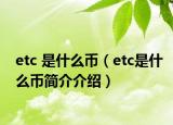 etc 是什么幣（etc是什么幣簡介介紹）