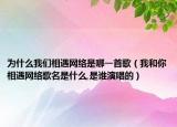 為什么我們相遇網(wǎng)絡是哪一首歌（我和你相遇網(wǎng)絡歌名是什么,是誰演唱的）