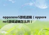 opporeno5游戲?yàn)V鏡（opporeno5游戲?yàn)V鏡怎么開）