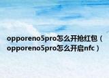 opporeno5pro怎么開搶紅包（opporeno5pro怎么開啟nfc）