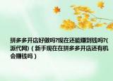 拼多多開店好做嗎?現(xiàn)在還能賺到錢嗎?(派代網(wǎng))（新手現(xiàn)在在拼多多開店還有機(jī)會(huì)賺錢嗎）
