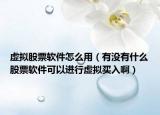 虛擬股票軟件怎么用（有沒有什么股票軟件可以進(jìn)行虛擬買入?。? /></span></a>
                        <h2><a href=