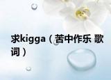 求kigga（苦中作樂(lè) 歌詞）