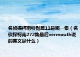 名偵探柯南特別篇11是哪一集（名偵探柯南272集最后vermouth說(shuō)的英文是什么）